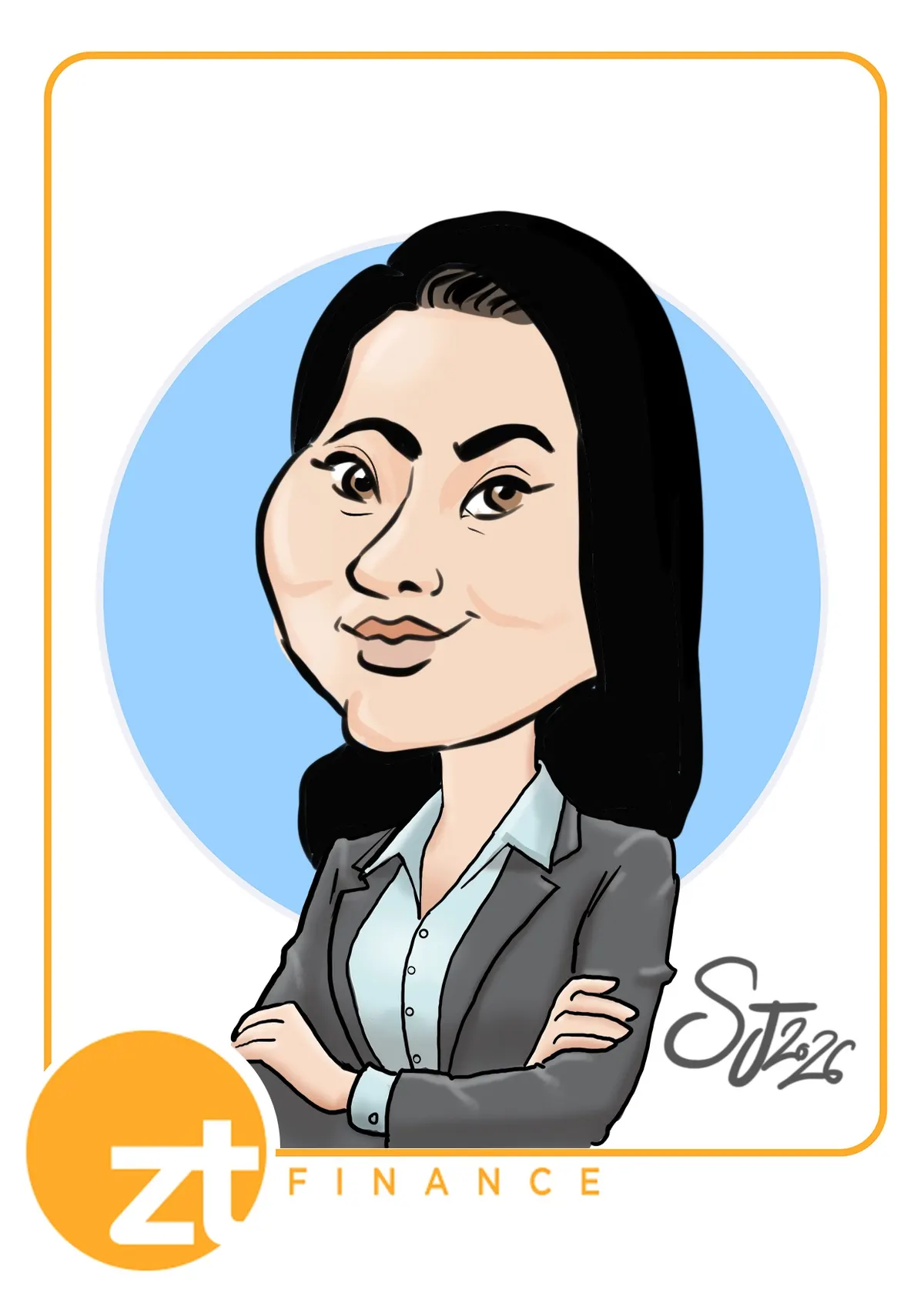Caricature artwork: Ztfinan111ce