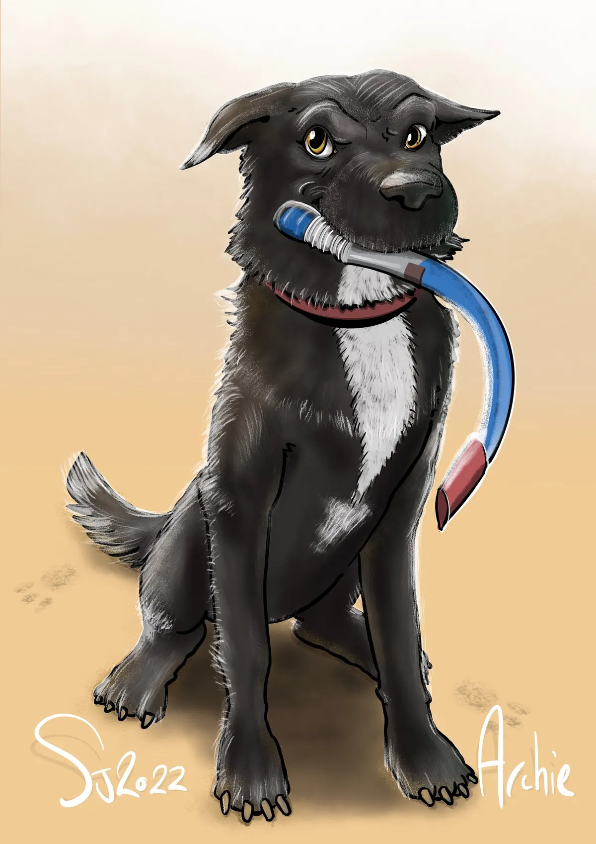 Caricature artwork: pet portrait