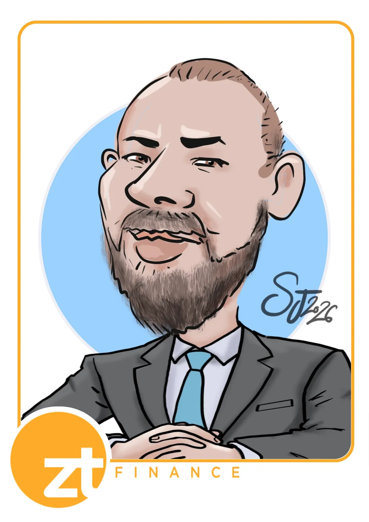 Caricature artwork: Ztfina111nce