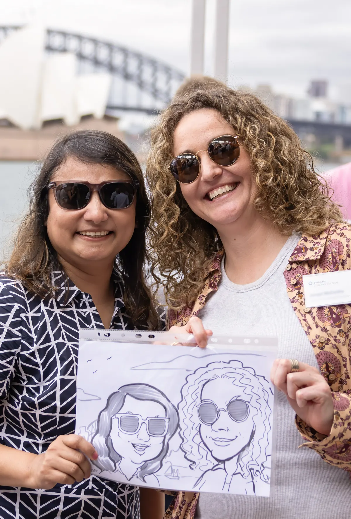 Caricature artwork: Sydney Aust The Island SWISSRE